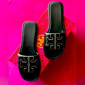 TORY BURCH DOUBLE T SPORT SLIDE SZ 7